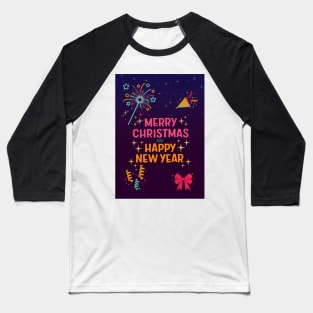 merry christmas and happy new year Baseball T-Shirt